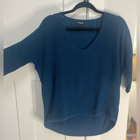 Express blue sweater size S - Picture 2 of 4